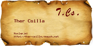 Ther Csilla névjegykártya