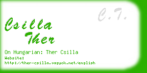 csilla ther business card